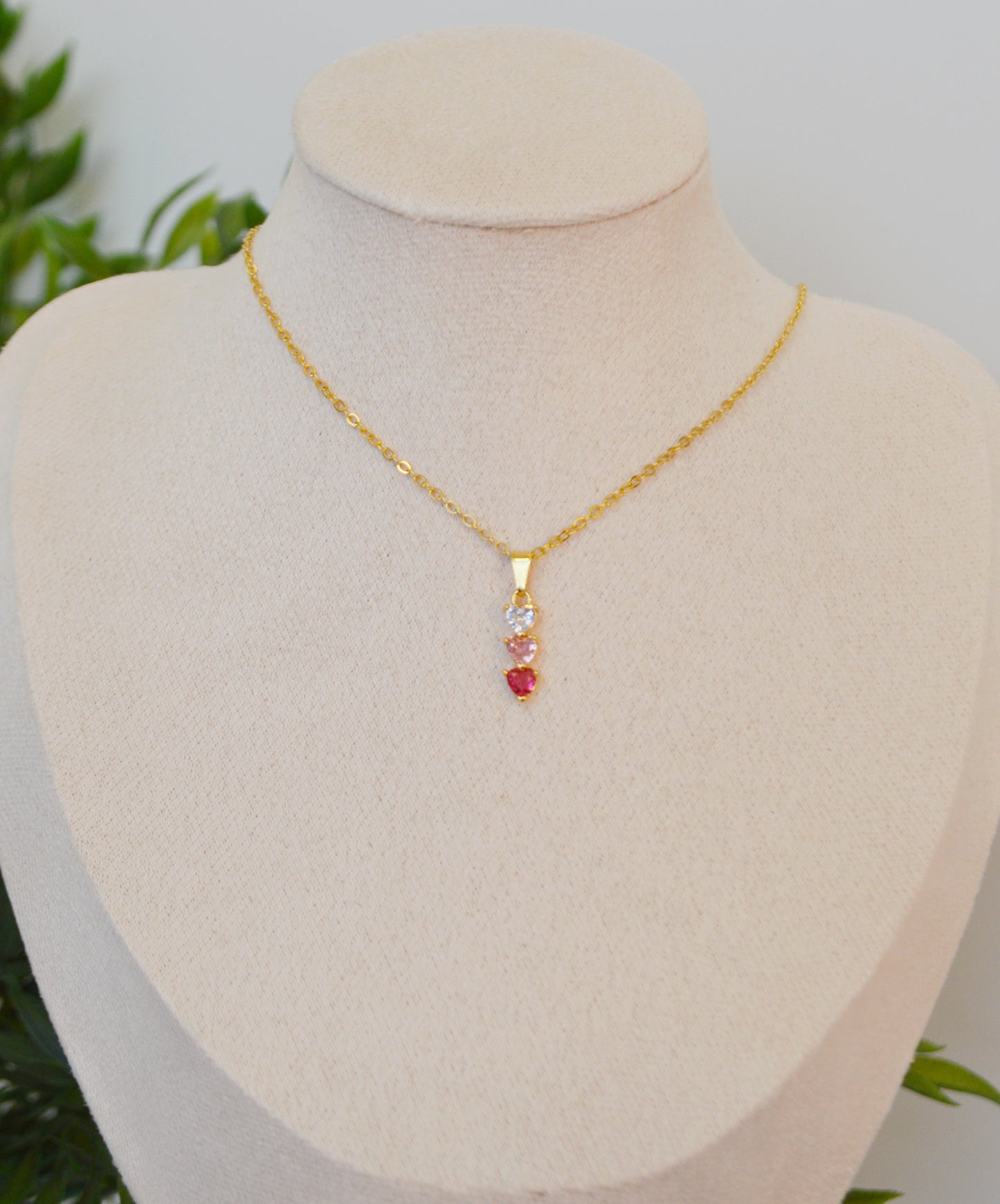Triple Heart Necklace