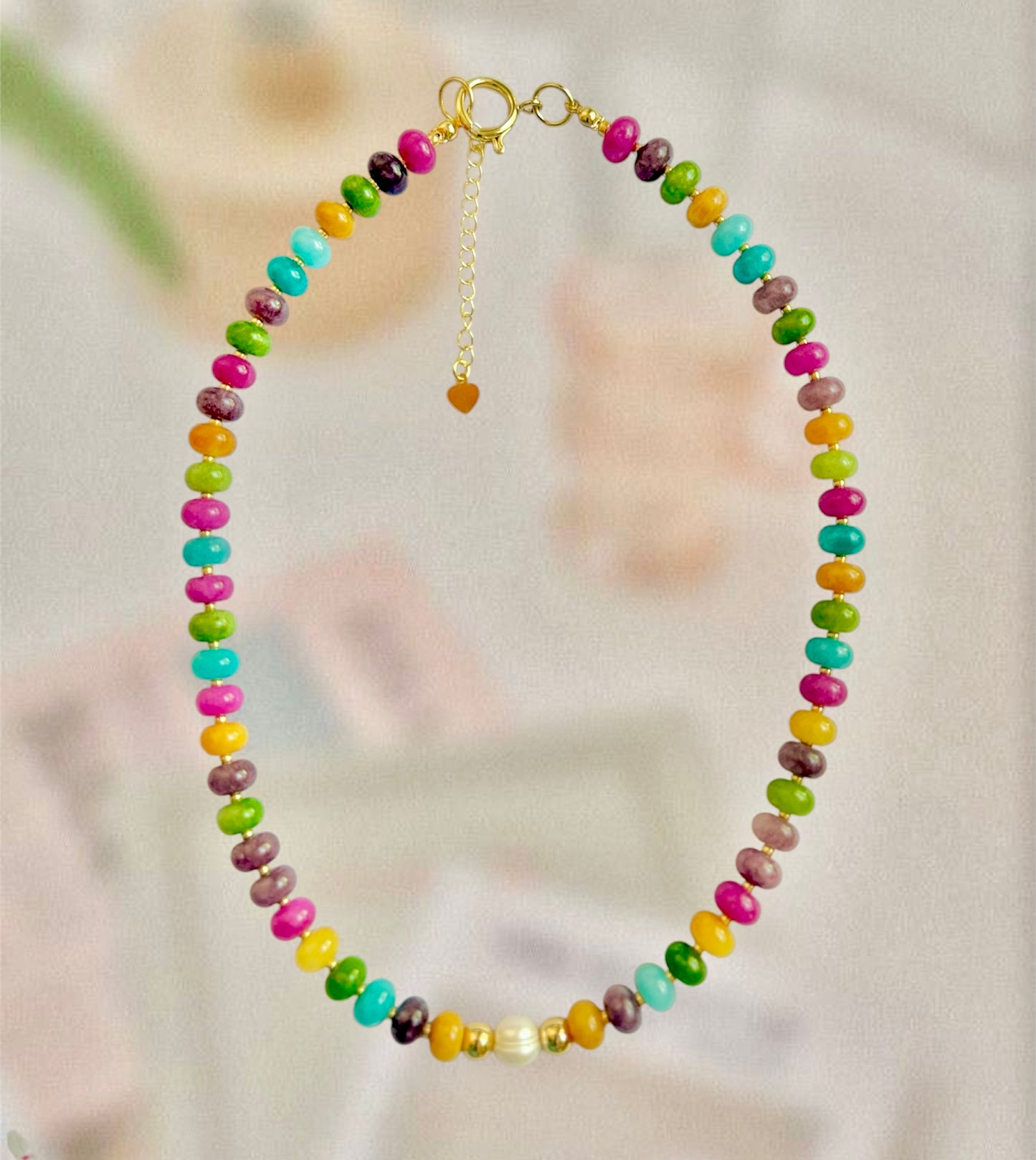 Rainbow pearl Necklace
