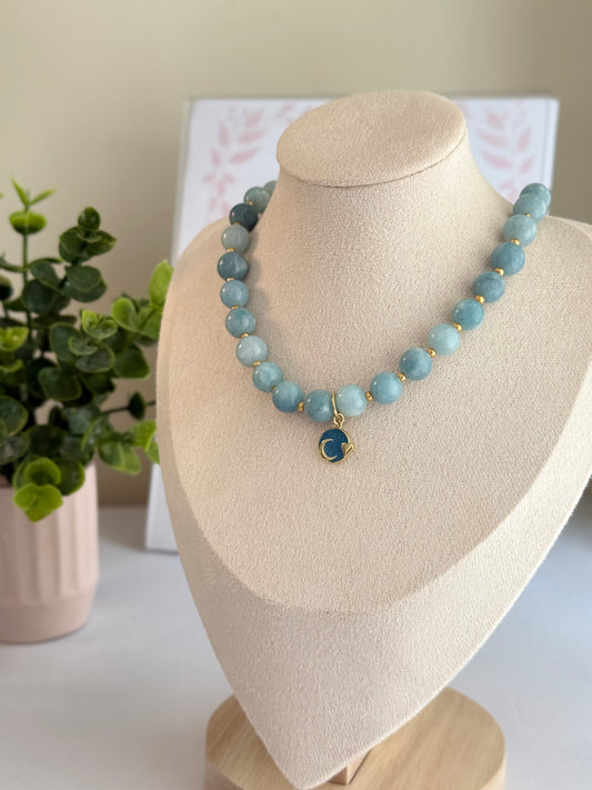 Blue moon necklace
