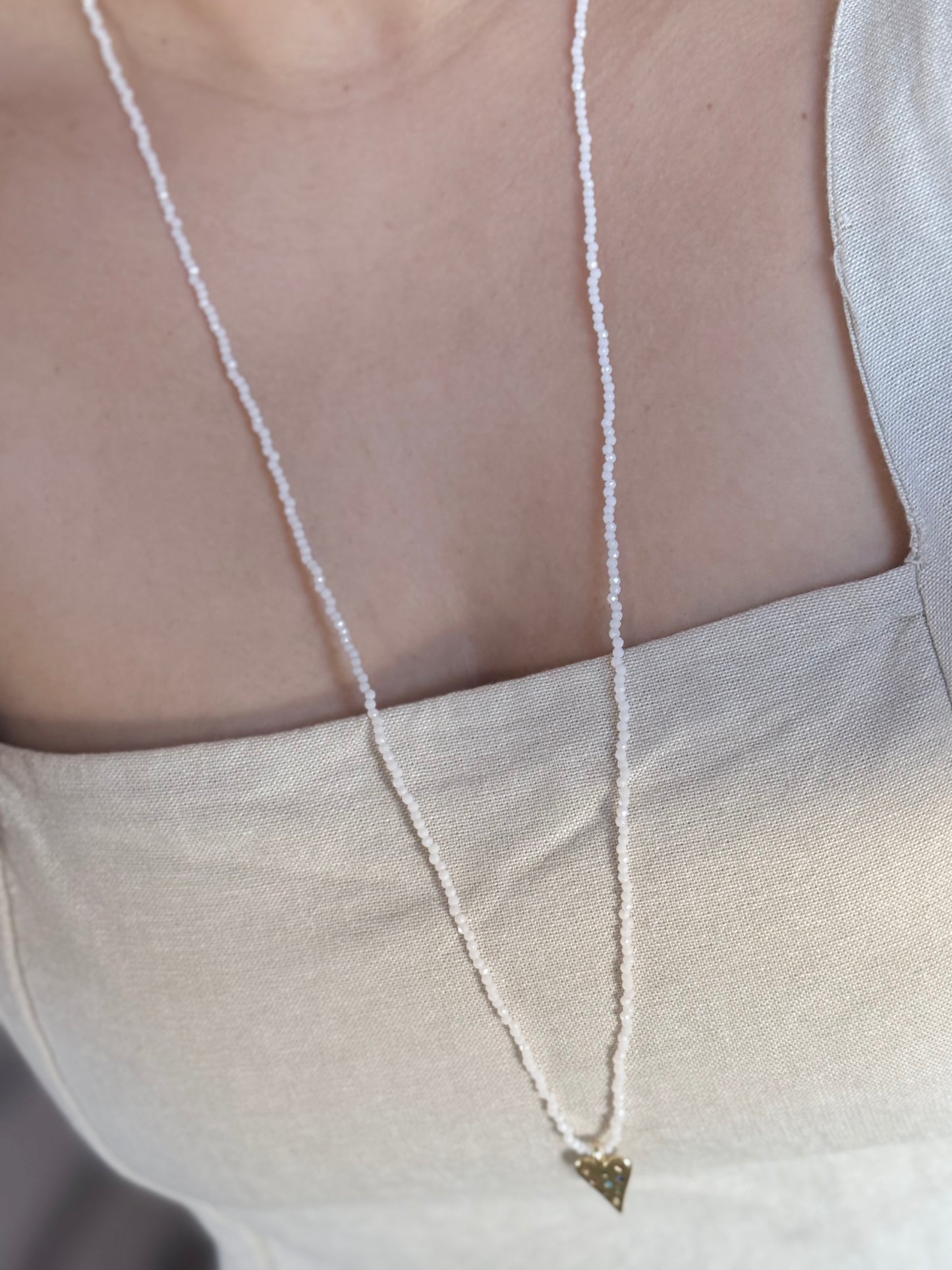 Multi-Gem Heart Necklace