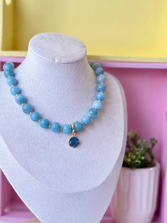 Blue moon necklace