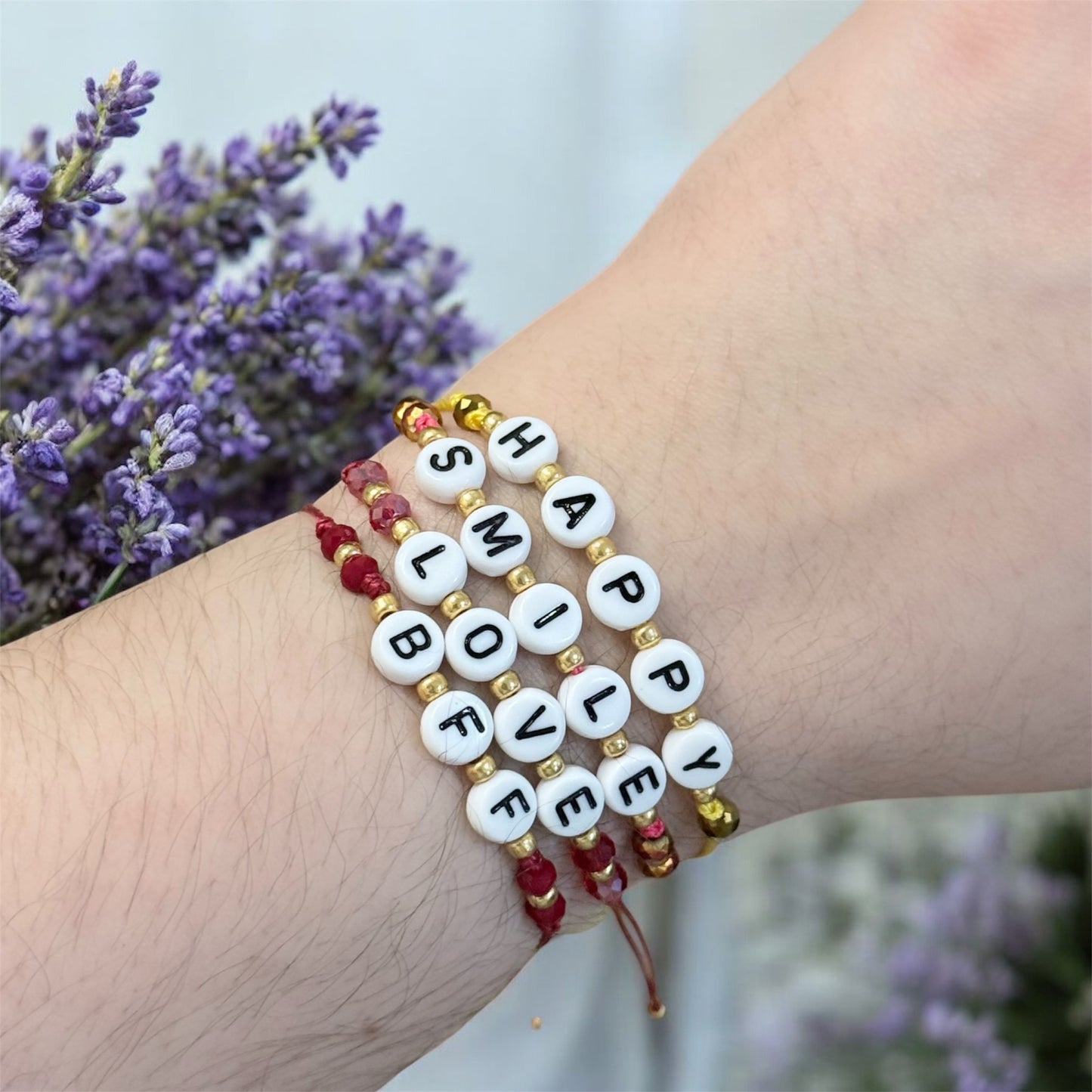 Personalized word bracelet